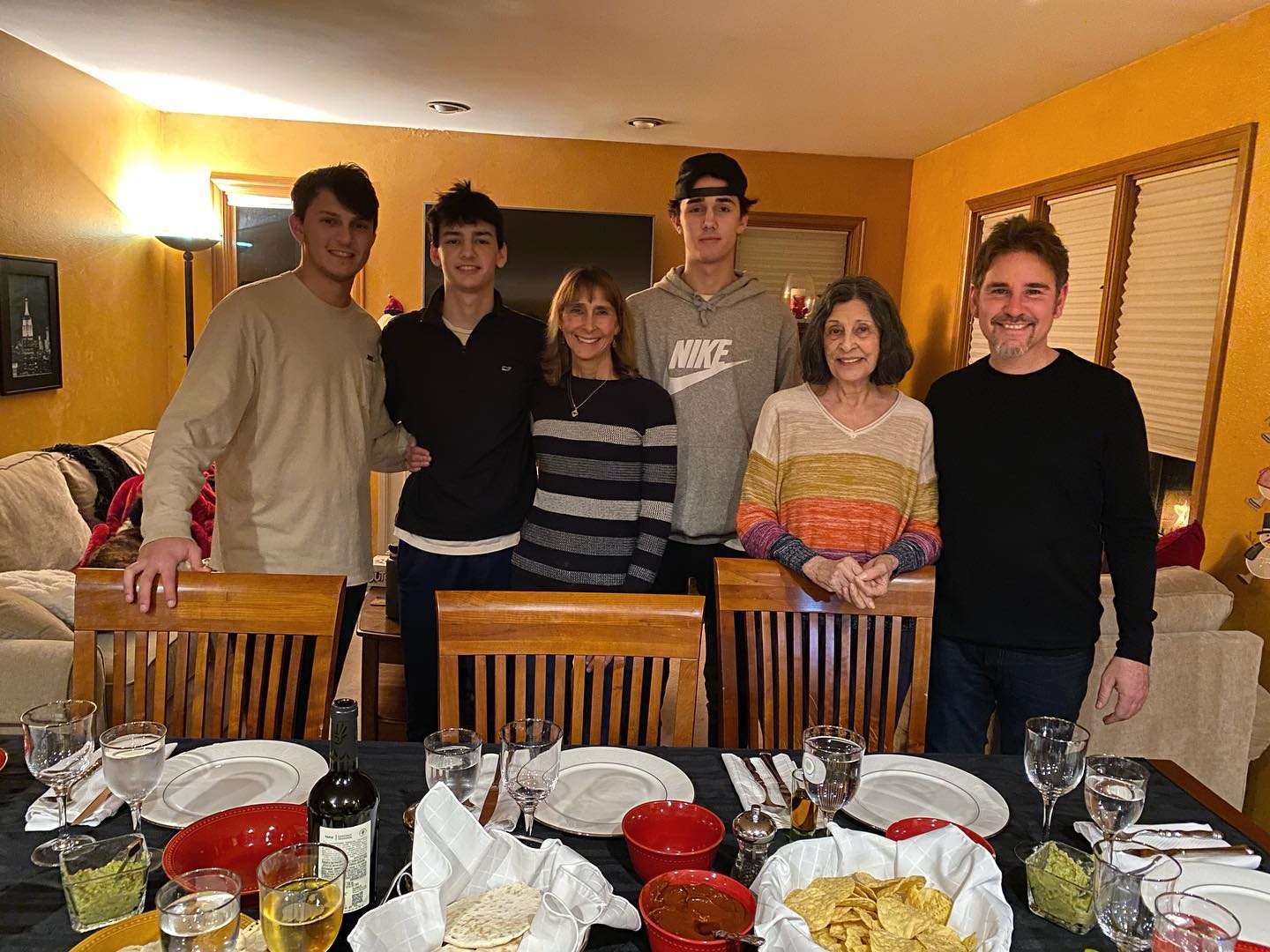 Warmest wishes to you from Sammamish! This is our crew pre-Christmas Eve feast. I famously don’t cook, but Jesse and I have gotten rather skilled at making Posole the past three years! Now I have one dish I’d proudly make for you all 😀 Peace & Love to you and yours!